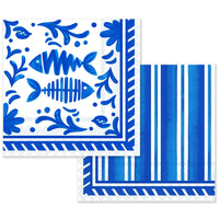 Le+Cadeaux+CCGS-256MDT+Mediterraneo+Cocktail+Napkin+and+Mini+Laguiole+Cheese+Knife+Gift+Set