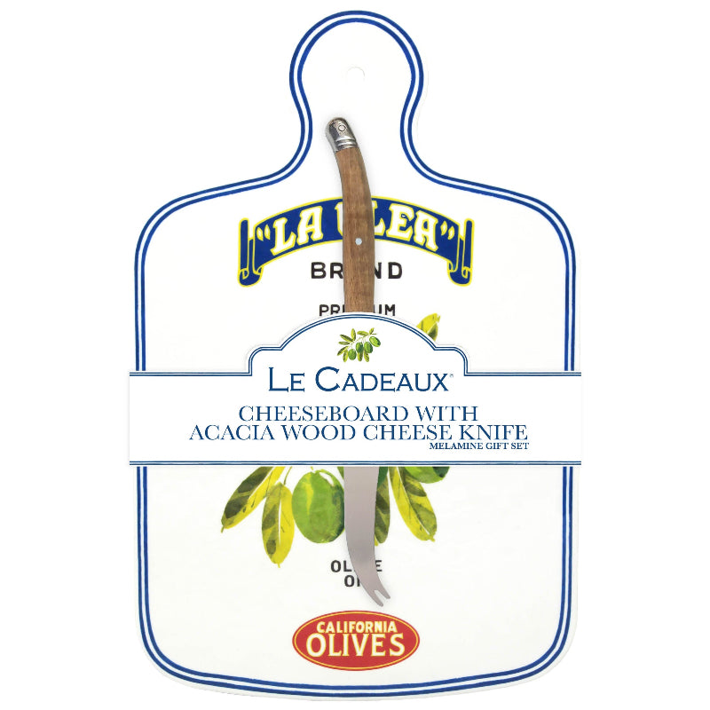 Le+Cadeaux+GS-CB-VOC+810056677916+Le_Cadeaux_Vintage_Olive_olives_California_Cheeseboard_with_acacia_wood_handle_Cheese_knife