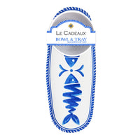 Le+Cadeaux+Mediteranneo+304MDT+Tray+and+Bowl+Gift+Set