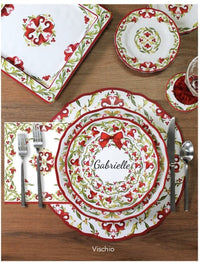 table+setting+of+Le+Cadeaux+Vischio+Place+Cards+CC-262VIS+in+package+810056675868