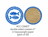 Le+Cadeaux+cc-csmdt+double+sided+coasters