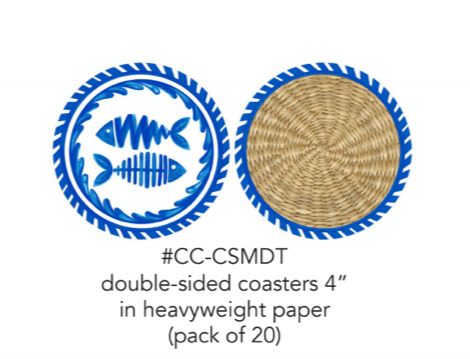 Le+Cadeaux+cc-csmdt+double+sided+coasters