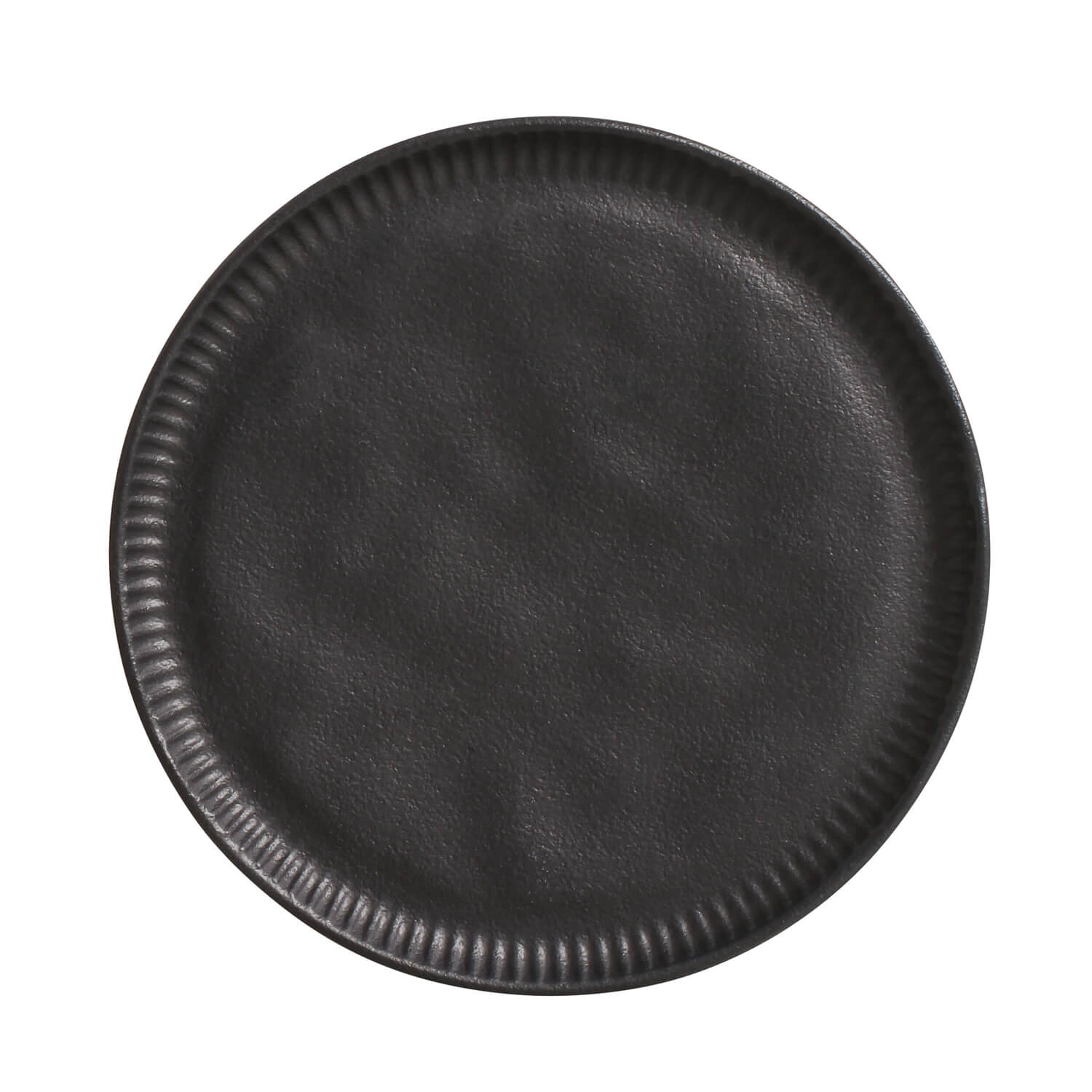 Linhas Bio Matte Black Salad / Dessert Plate Set