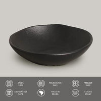 made+in+Brazil+stacks+easily+dishwasher+safe+oven+safe+microwave+safe+freezer+safe+Porto+Brasil+Matte+Black+Cereal+Bowl+SKU:+1431473901+GTIN:+7908416615821+Stoneware+Made+in+Brazil+17.6+oz