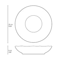 Matte Black Bio Pasta Plate Set