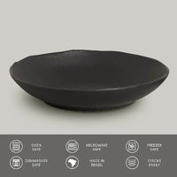 Porto_Brasil_SKU-_133173902_Made_in_Brazil_GTIN-_7908416616088_Bio_stoneware_Matte_Black_Pasta_Plate_37.3_oz_oven_safe_microwave_safe_freezer_safe_dishwasher_safe_stacks_easily