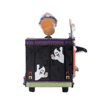 Halloween-themed toy with ghost design on a white background