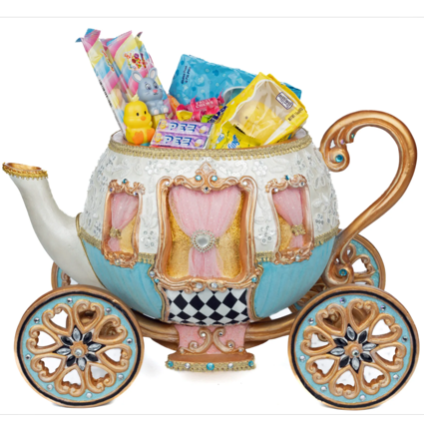 Spring Showers Bunny with Umbrella Candy Dish 28-228405