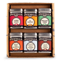 Eco-friendly recyclable packaging of the Spicewalla Taco Collection Gift Set