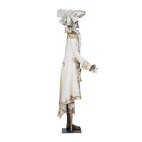Right Side View of Captain Skully Swashbuckler life-size Halloween doll by Katherine’s Collection – ornate pirate costume and goldleaf peg leg