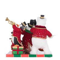 Handcrafted musical figurine set from Katherine’s Collection with four animal musicians, SKU 28-528811, GTIN 810187071355
