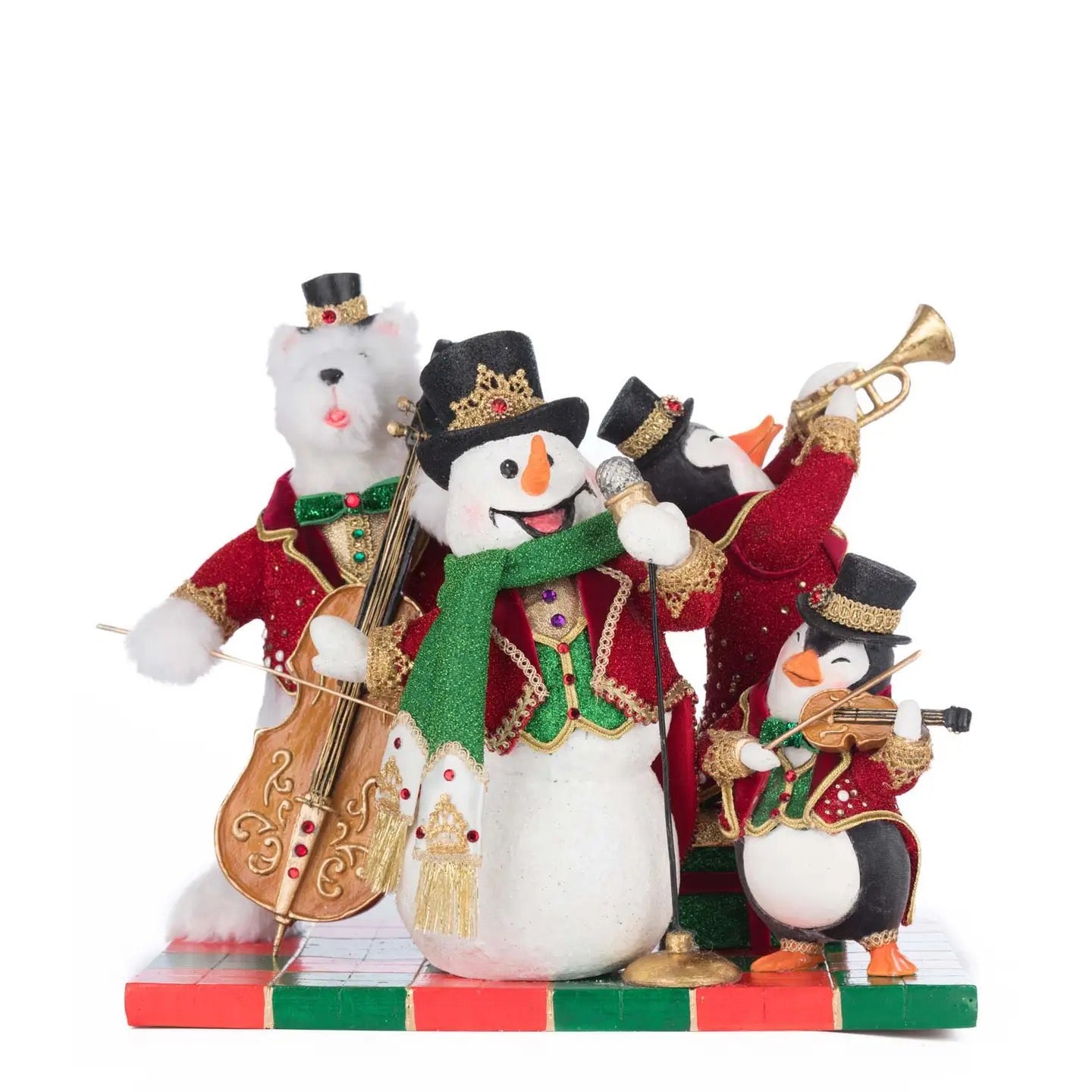 katherines-collection-christmas-ball-orchestra-polar-bear-snowman-penguins-sku-28-528811-gtin-810187071355