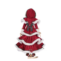 Back view of Christopher Magic Mrs. Claus Doll showing capelet and trim, SKU 28-428316, GTIN 810074128100