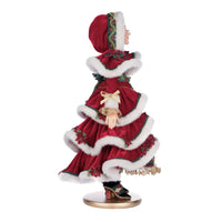 Full-length right side view of 24-inch Christopher Magic Mrs. Claus Doll, SKU 28-428316, GTIN 810074128100
