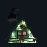 Working lights illuminated on Countdown to Christmas House