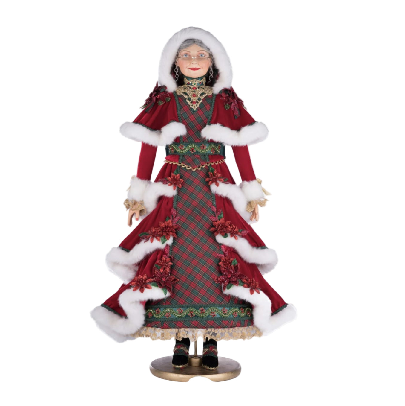 Katherine’s Collection Merry Magic Mrs. Claus 32" handcrafted luxury doll