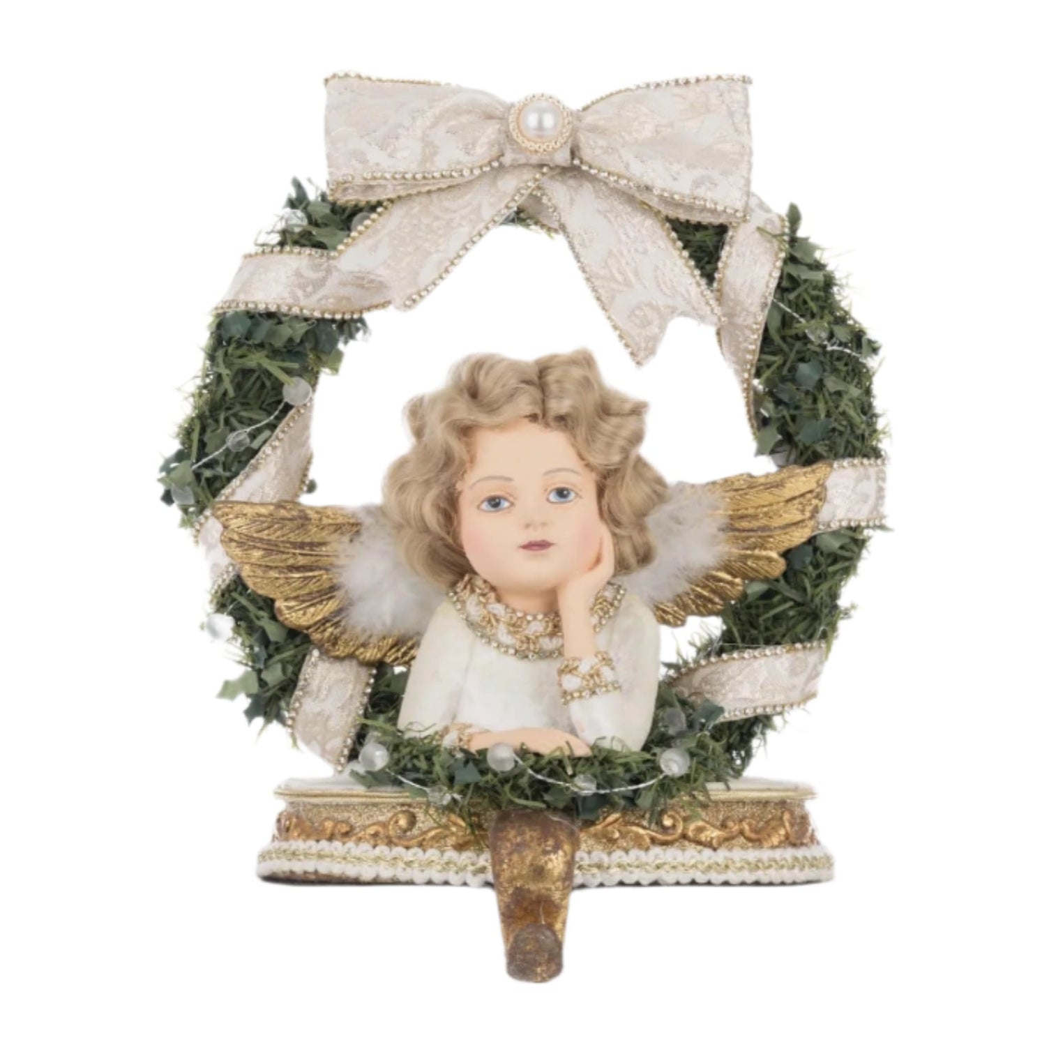 katherines+collection+bells+of+brilliance+angel+stocking+holder+2025+limited+edition+28-528764+81018707100320