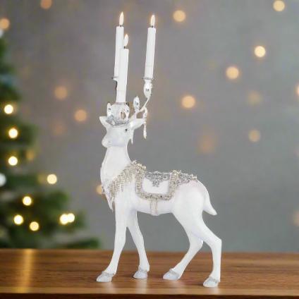 front-view-of-katherines_collection_crystal_kingdom-Crystal_Christmas_Standing_Deer_Candleholder_SKU:_item_28-428299