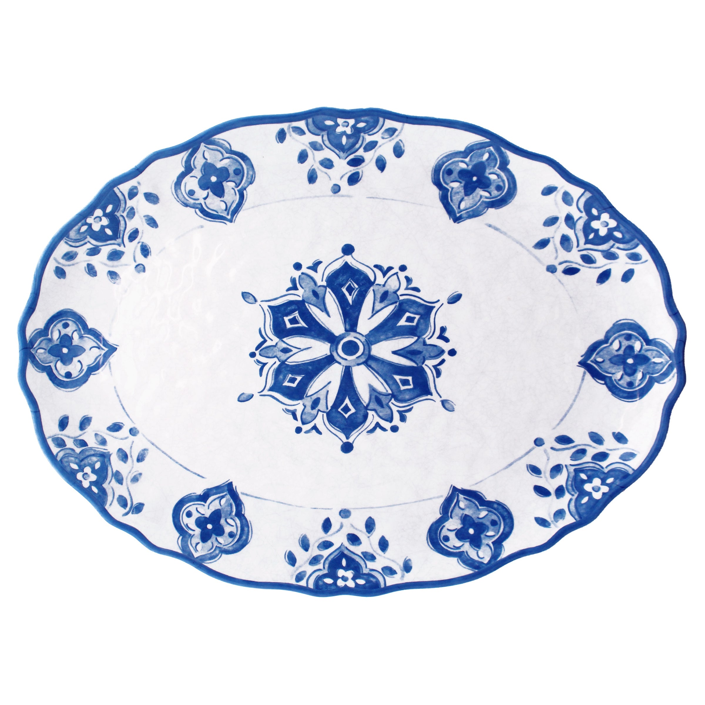 le-cadeaux-266MRCB_Moroccan_Blue_16_Oval_Platter_
