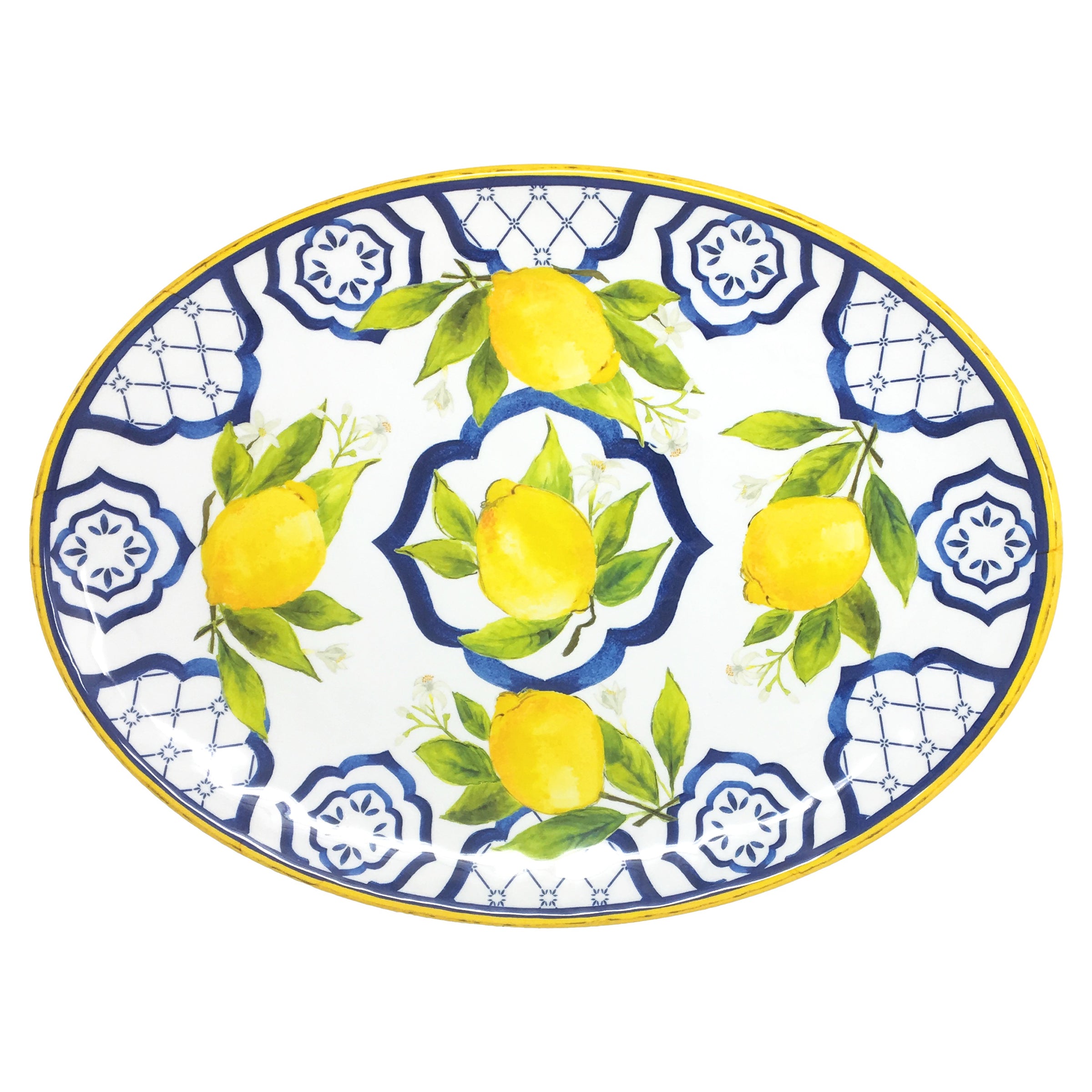 le-cadeaux-286PAL-Palermo-Lemon-16-inch-Oval-Platter