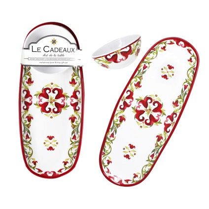 Vischio Bowl & Tray Gift Set 304VIS