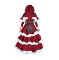 Back view of the Limited edition 32" Mrs. Claus doll from Katherines Collection perfect collectible for holidays