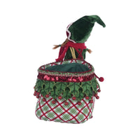 Winter Snowdrop Elf holding candy bag, Katherine’s Collection, SKU 28-428412, GTIN 810074128506