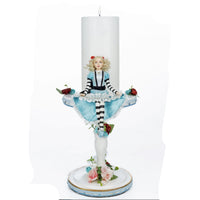 Tiny Blue Alice Pillar Candle in Pastel by Katherine's Collection – Handcrafted Decorative Candle (SKU 28-428138 | GTIN 810074126960)