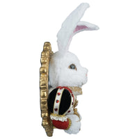 White Rabbit Red Door Knocker 28-428136 whimsical handcrafted home decor