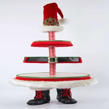 Santa Claus Boot Tiered Serving Tray 28-128248
