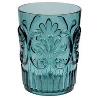 teal-fleur-water-tumbler-glass-short-811t-le-cadeaux