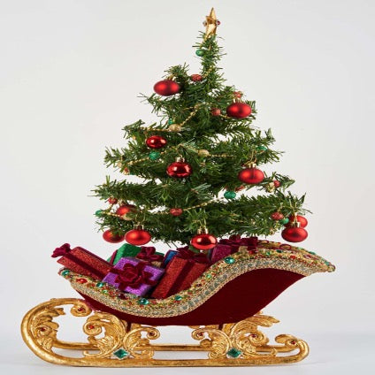 26" Glorious Tidings Jeweled Sleigh 28-128263