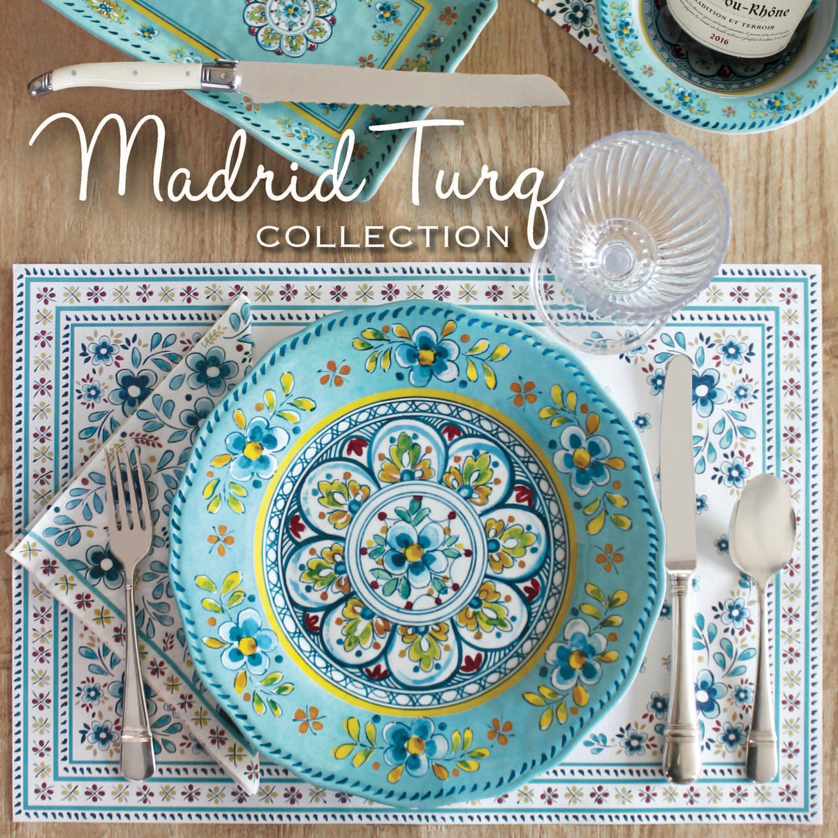 Le-Cadeaux-Madrid-Turquoise-Melamine-Collection