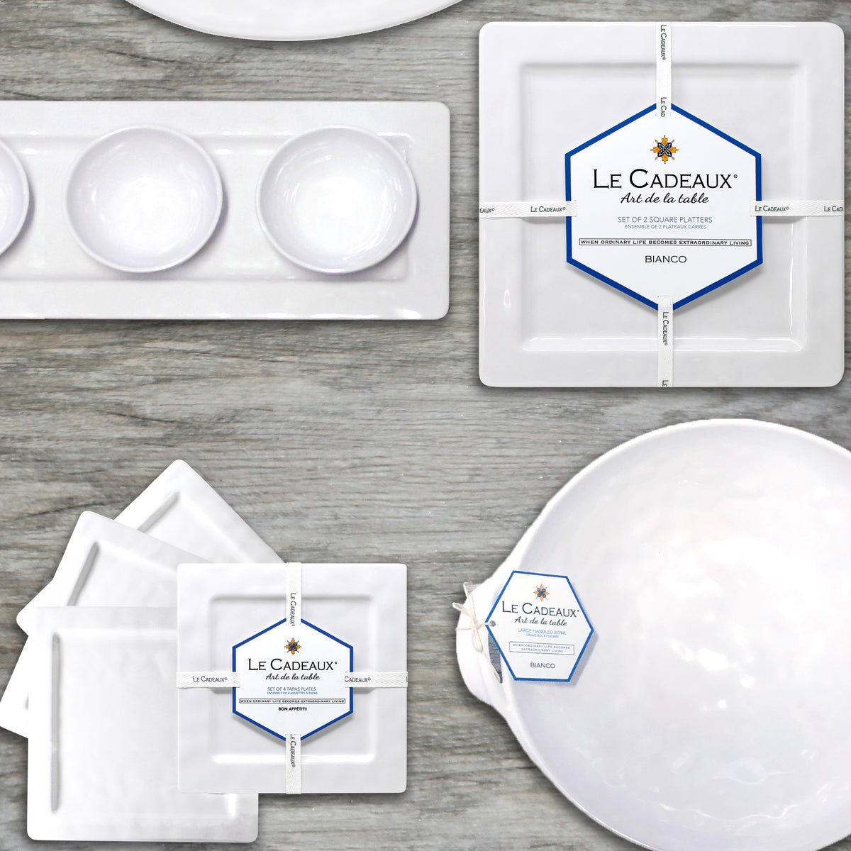 le-cadeaux-bistro-bianco-white-melamine-dinner-salad-plates-ceral-bowl-palermo-dinner-napkins