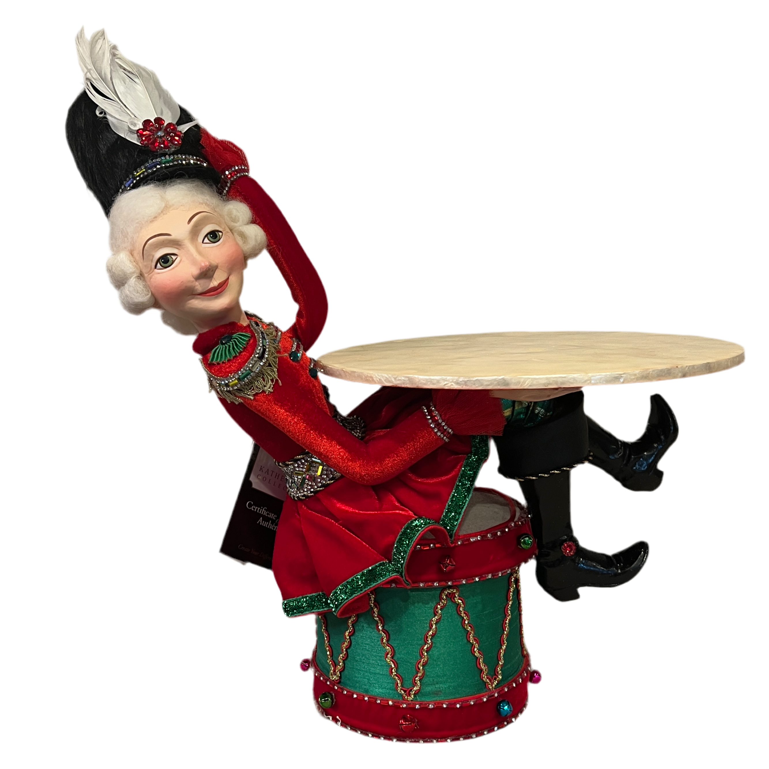 Nutcracker Sitting On Drum Dessert Stand - Thumbnail 2