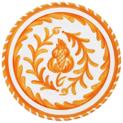 Sicily Orange Appetizer Plate Set