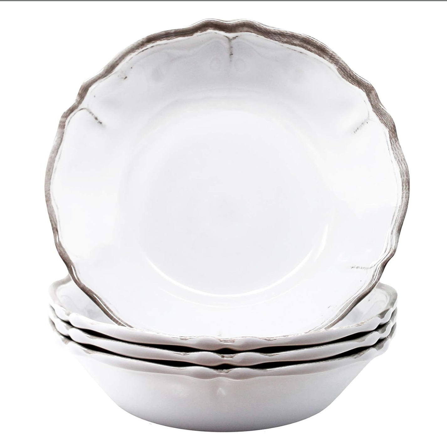 Rustica Antique White Cereal Bowls - Thumbnail 2