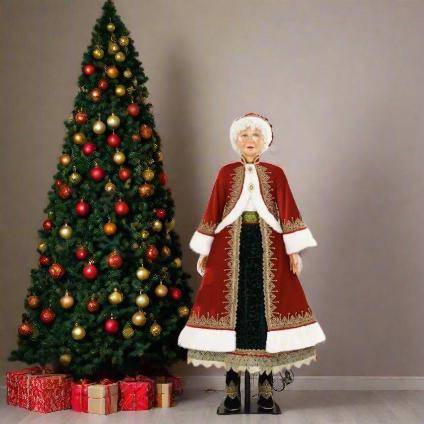 View-with-christmas-tree- 28-228565-katherinres-collection-Christmas-Eve-Trimmings-Life-Size-Mrs.-Claus-Doll