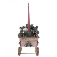 front-view-of-28-428265-katherines-collection-North-Country-Christmas-Sleigh-Candle-Holder