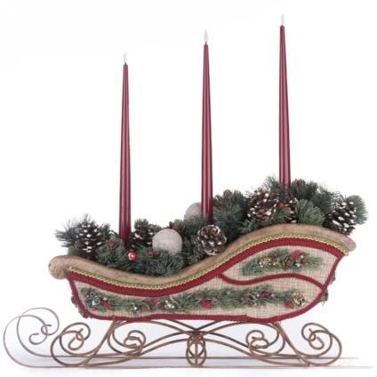 side-2-of-28-428265-katherines-collection-North-Country-Christmas-Sleigh-Candle-Holder