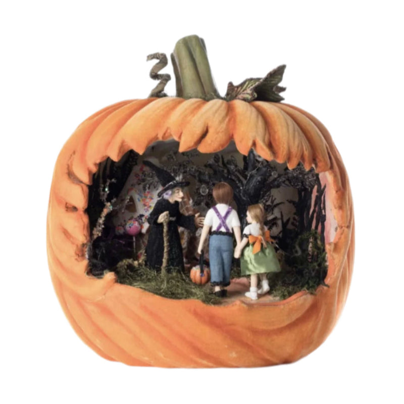 28-528622 Katherines Collection Hansel and Gretel Lighted Pumpkin