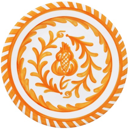 Sicily Solid Orange Salad Plate Set - Thumbnail 2
