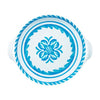 387SCT+le+cadeaux+Sicily+Teal+Small+Shallow+Handled+Bowl+810056676698