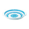 387SCT+le+cadeaux+Sicily+Teal+Small+Shallow+Handled+Bowl+810056676698