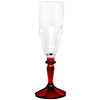 613R+Le+cadeaux+Versailles+Red+Champagne+flute+Glass+Goblet+Stem+Beverage+tumbler