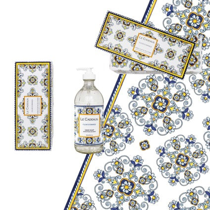 Le Cadeaux Fleur D' Orange Hand Wash and Tea Towel - Thumbnail 2