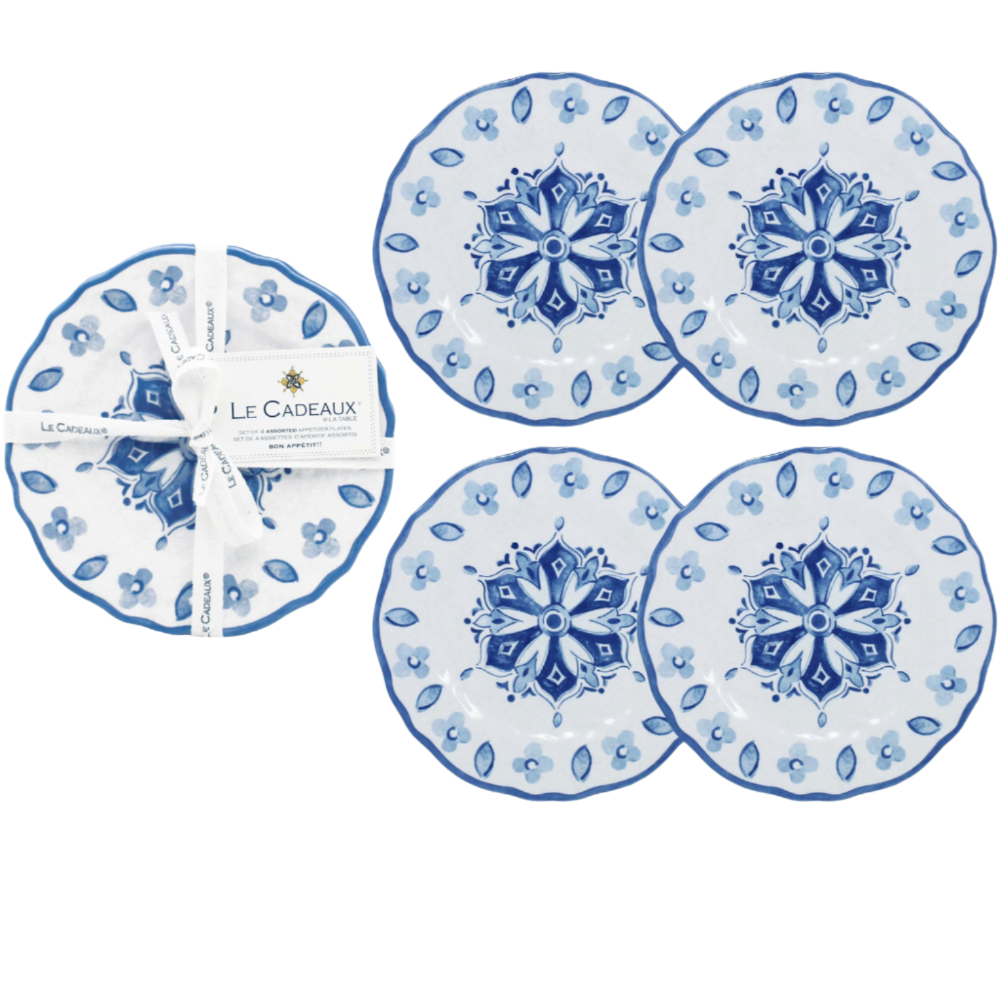Moroccan Blue Appetizer Plates - Thumbnail 5