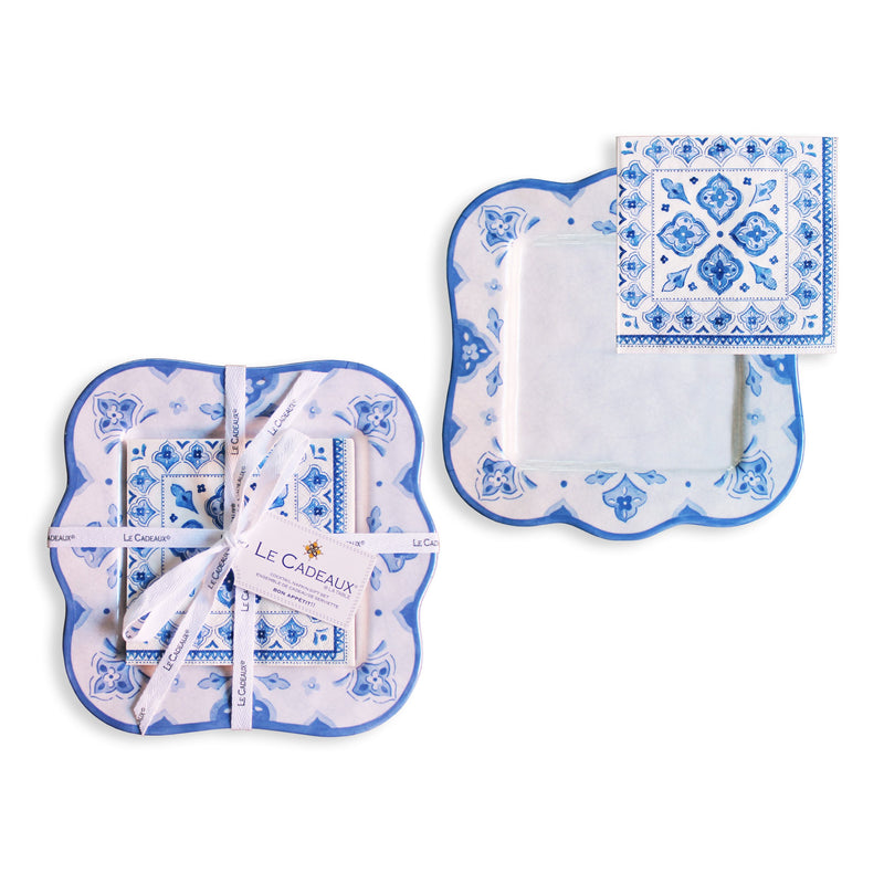810266036503+CCGS-206MRCB+Moroccan+Blue+Cocktail+Napkin+Holder