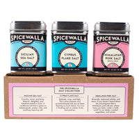 Artisan salt collection featuring premium pink, flake, and sea salts