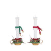 Rear angle of Katherine’s Collection Village of Holly Woods Caroling Candles Set, SKU 28-428536, GTIN 810074128582, resin Christmas decor.